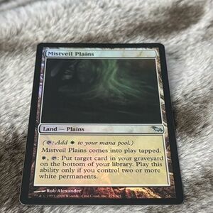 FOIL MTG Magic the Gathering Mistveil Plains